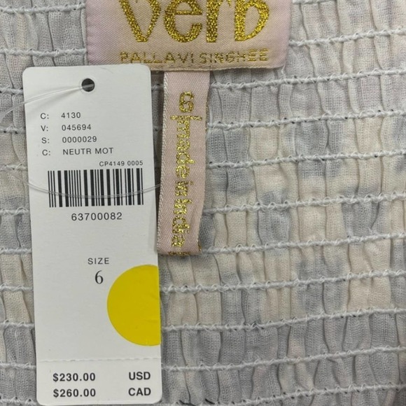 Anthropologie Verb Cut Out Geometric MIDI Dress Size 6 - Picture 3 of 8